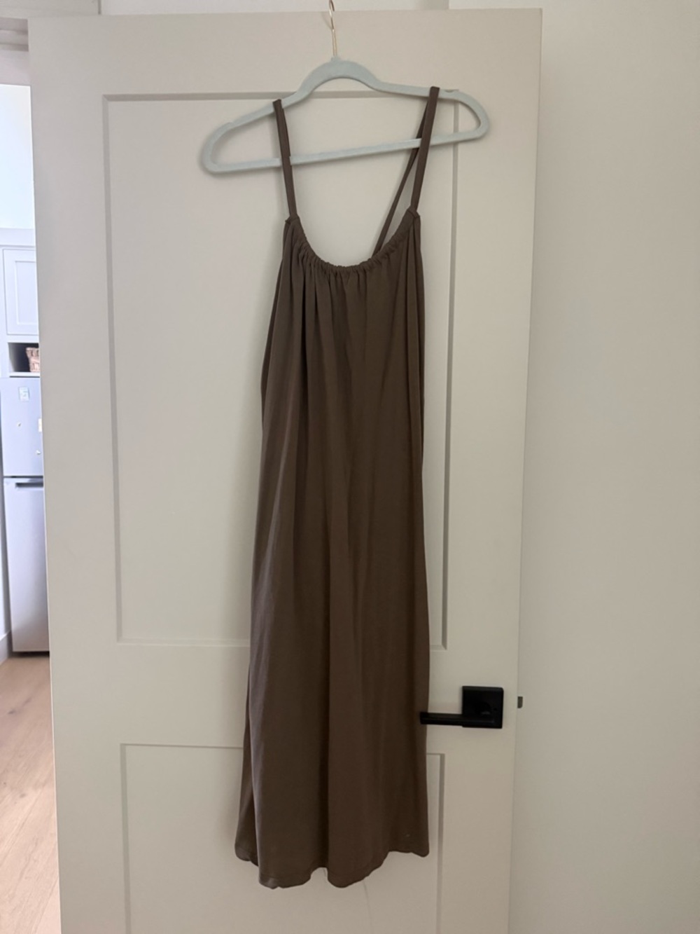 H&M Women's Brown Spaghetti Strap Maxi Dress